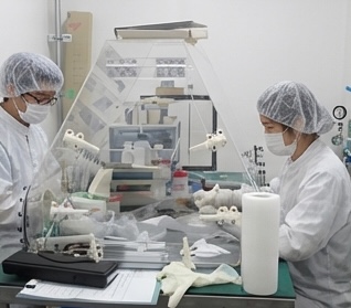 結晶製造の様子