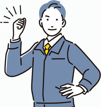 自信に満ちたビジネスパーソンのイラスト